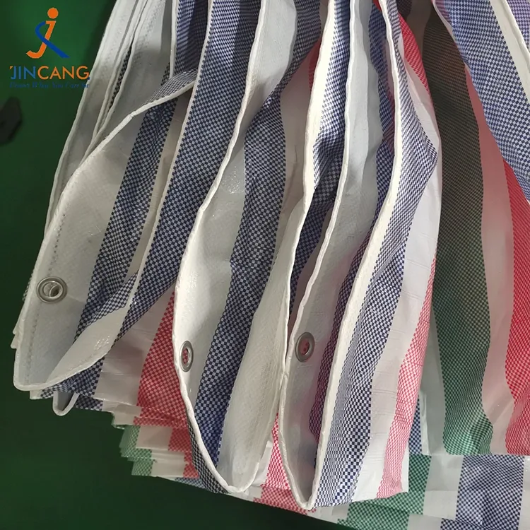 110 GSM ストリップ PE ターポリン ロール