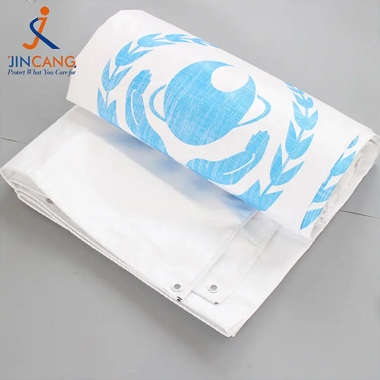 プリントPEターポリンを備えた180g白