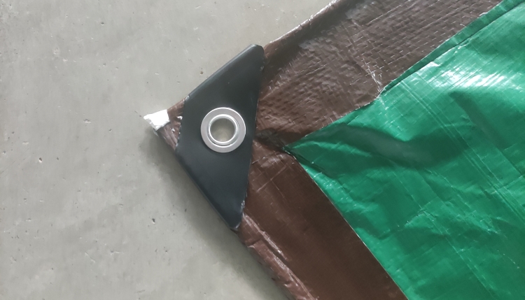 カバー保護用 8'x10' 110GSM ブラウン グリーン PE ターポリン カバー保護用 8'x10' 110GSM ブラウン グリーン PE ターポリン