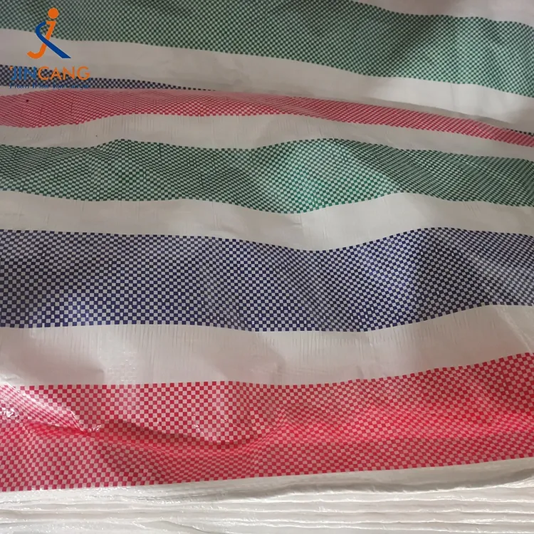 90 GSM ストリップ PE ターポリン ロール