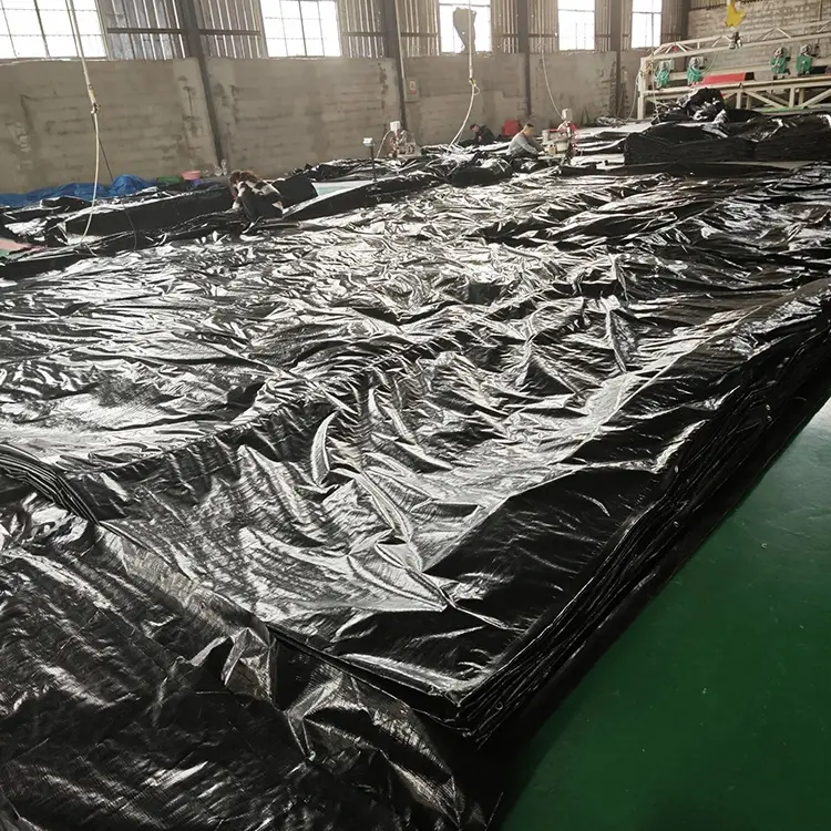 ブラック200GSM PE TARPAULIN