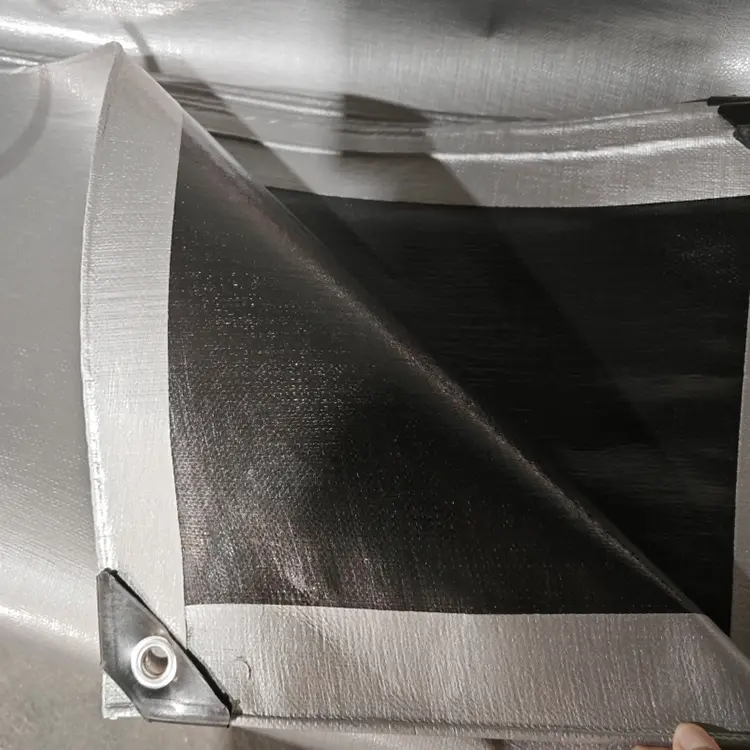 ブラックシルバー240バージンPEターポーリン