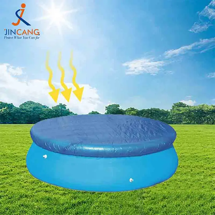 青いターポリンPEスイミングプールカバー