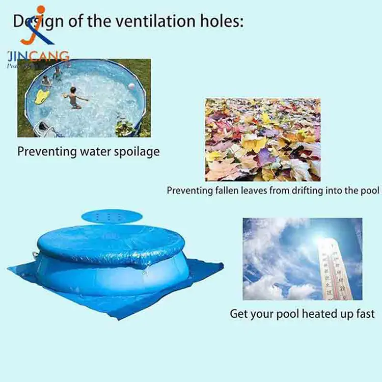 480cmの丸いプールカバー