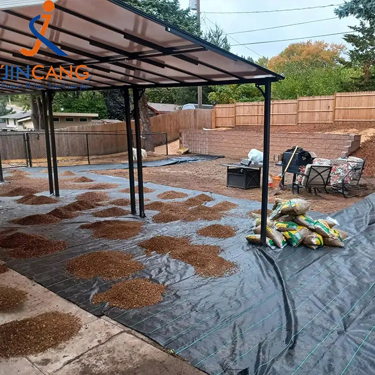 ジオテキスタイルグラスバリアブラックウィードバリアファブリックマット